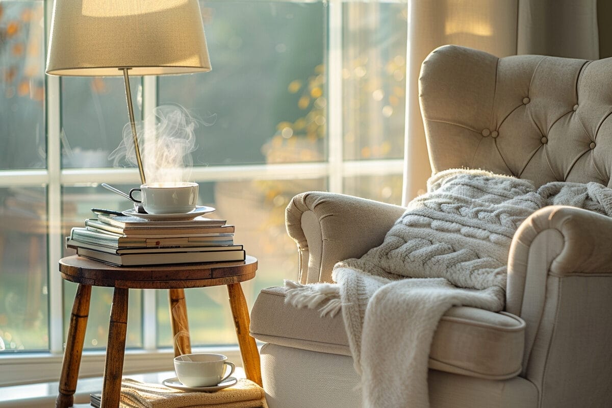 Organiser un coin lecture cosy dans votre salon