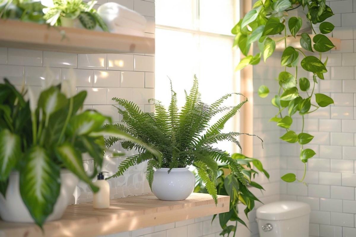 6 Plantes d'intérieur déco pour déshumidifier la salle de bain : purifiez l'air naturellement