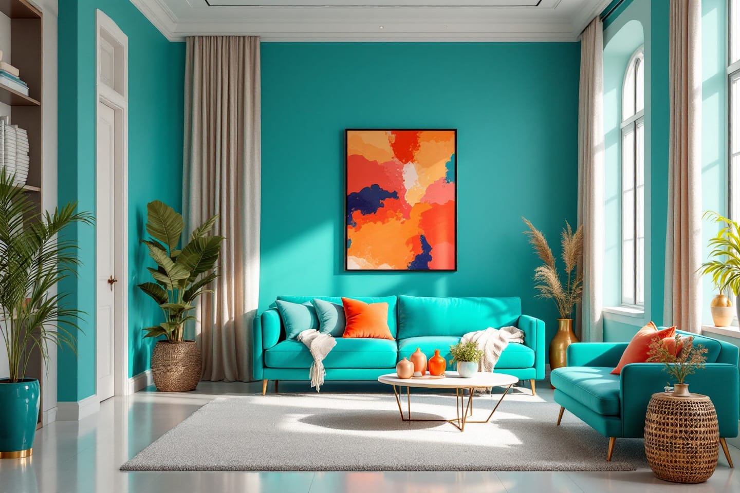 Marier le bleu turquoise : découvrez les couleurs qui s&rsquo;harmonisent parfaitement