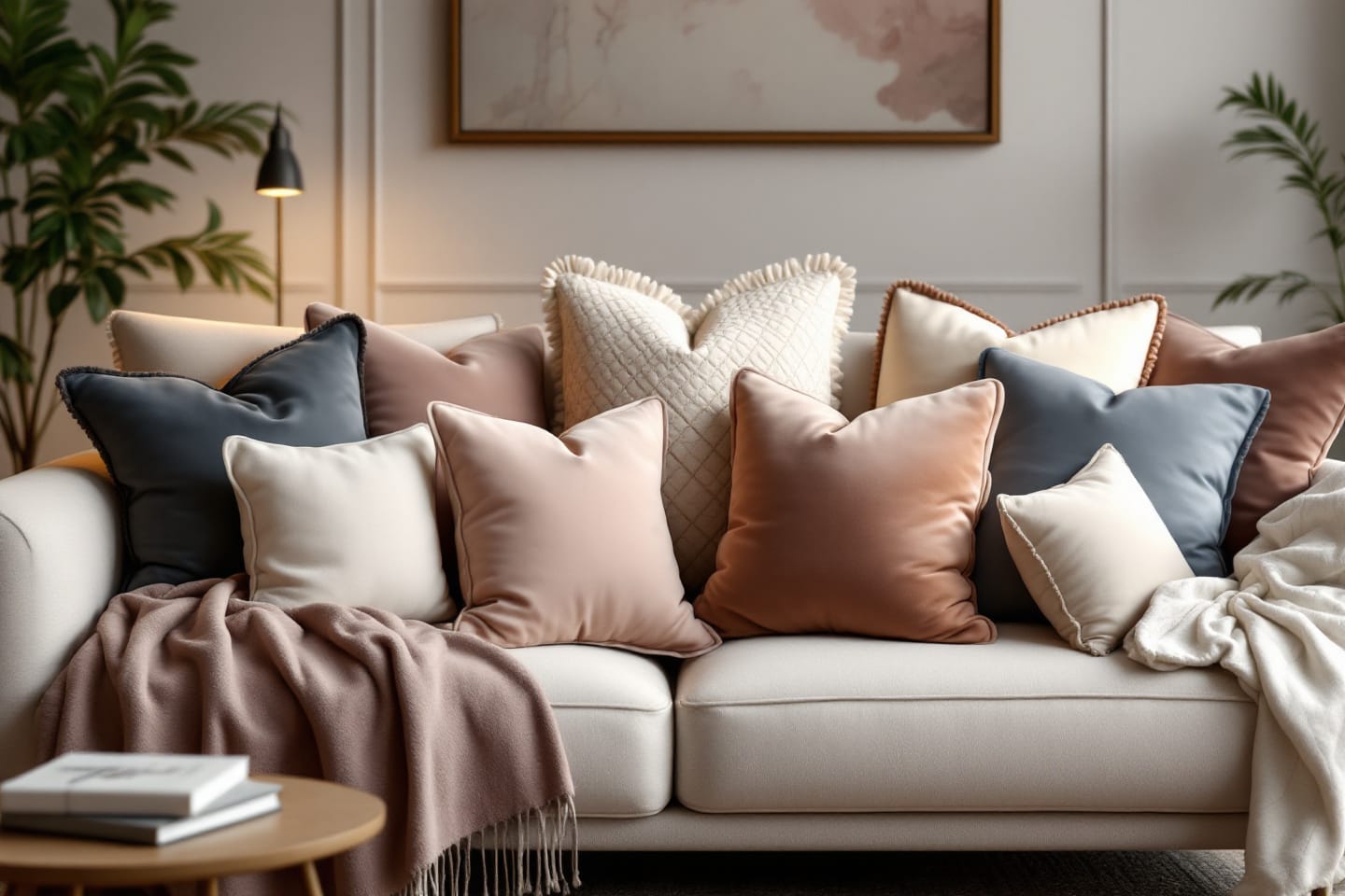 comment disposer les coussins sur votre canape pour salon style 1