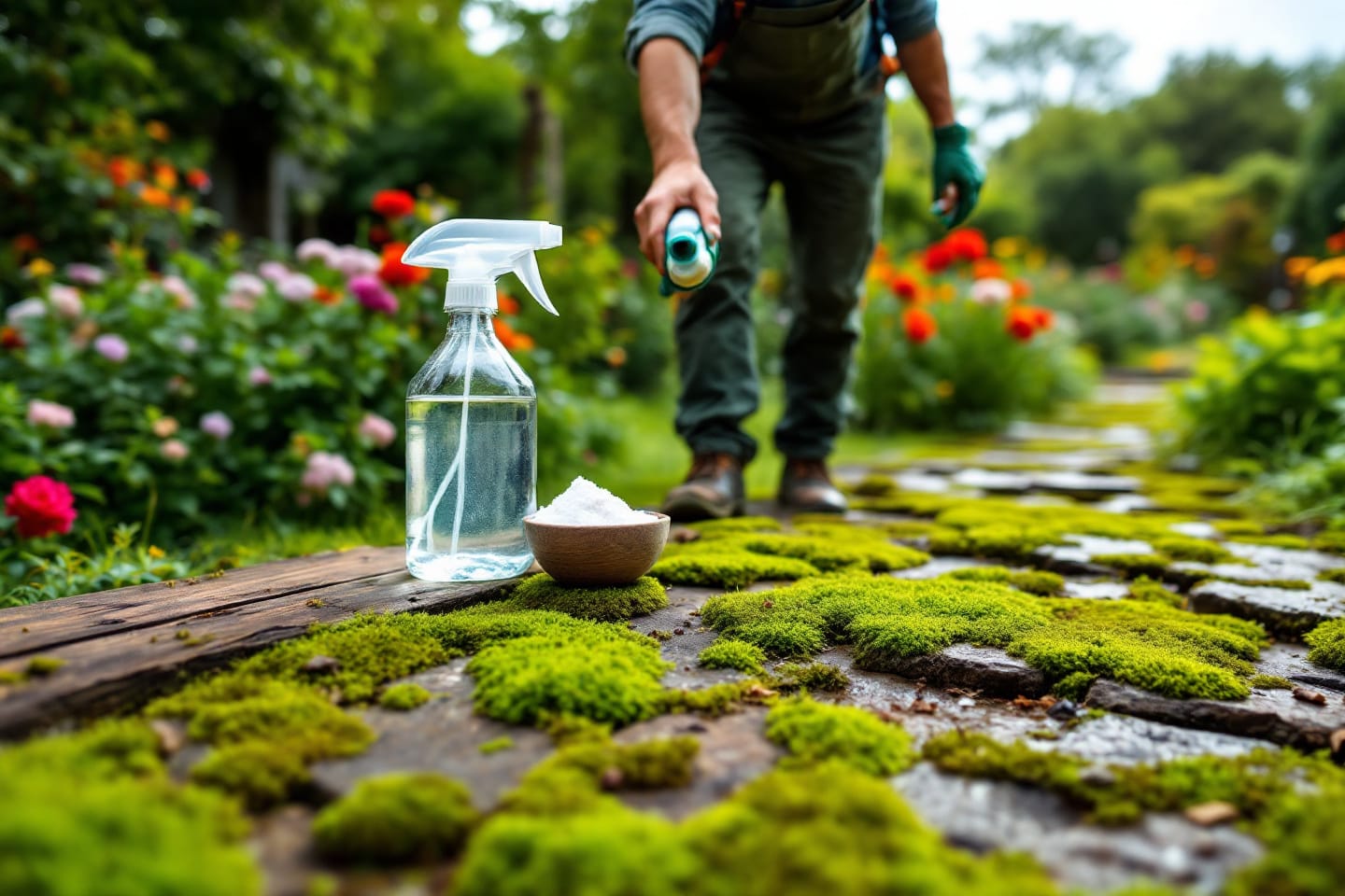 lutte efficace contre mousse avec anti mousse naturel vinaigre bicarbonate 3