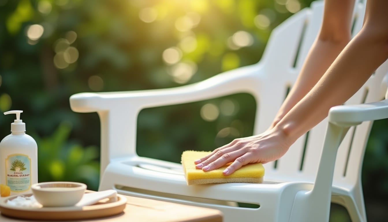 Nettoyer un salon de jardin plastique : astuces naturelles et préventives